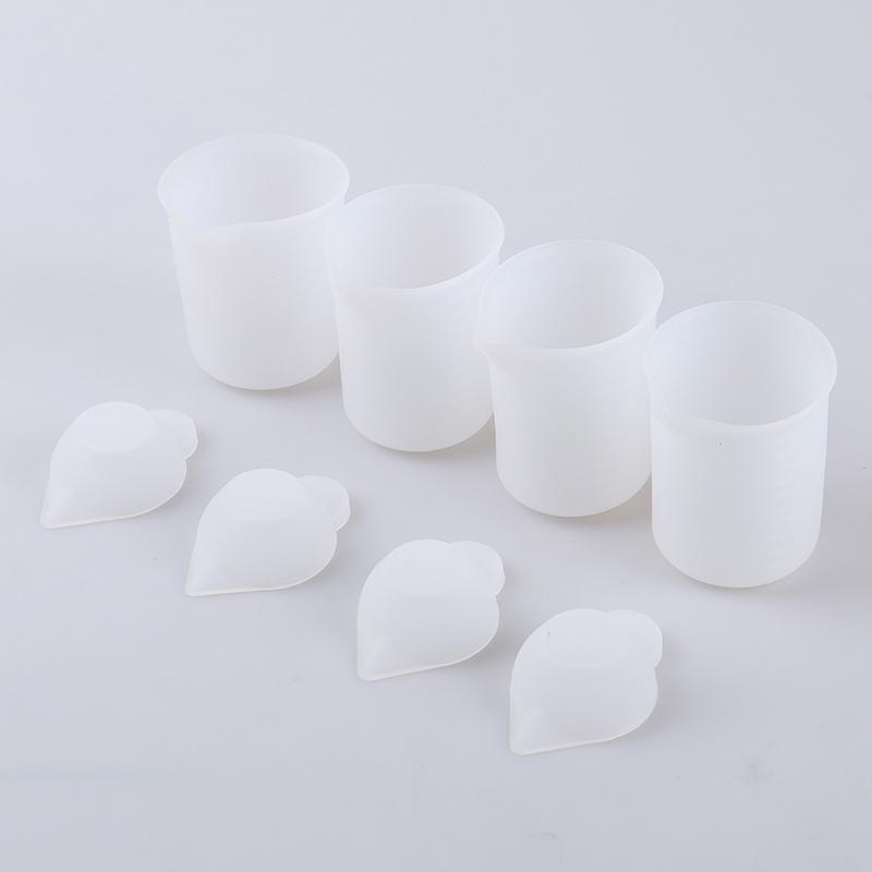 

8 шт./компл. силиконовые мерные стаканчики для смешивания УФ-смолы формы для литья ювелирных изделий своими руками