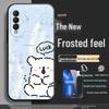 Black Cartoon Chinese Style Silicone Honor X20se Phone Case with Tempered Glass Protector