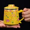420ml Ceramic covered Mark tea separation enamel colored water cup high-end office tea cup