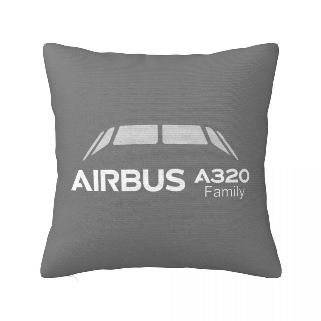 A320 Family Square Pillowcase Cushion Cover Pillow Case Throw Pillow Cover for Home Sofa Living Room