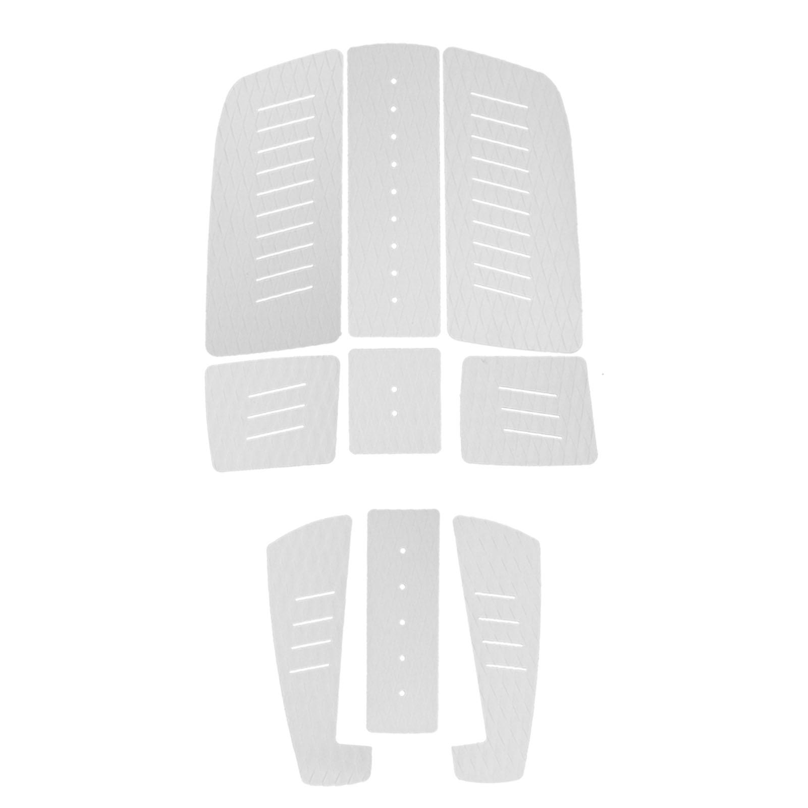 Igeteck White Eva Deck Traction Pad Nonslip Surfboard Mat Surf Tail Pad Mat For Longboard Paddle Board( )
