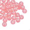 200 Pieces Acrylic Jewelry Beads 1.5 Mm Hole Loose Beads, Alphabetic Number Bead, for Key Chains