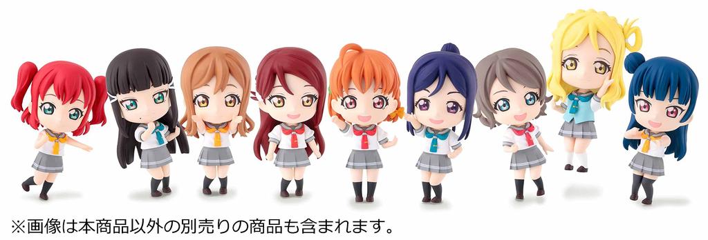 Puchiaraize Love and Yohane Plastic Model Kit Live! Sunshine!! Chika, Riko, Pre-colored