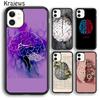 Krajews Anatomy Brain Soft Phone Case Cover For iPhone 17 Air 16 15 14 Plus 12 13 Pro Max Coque Shell Fundas