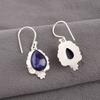 Natural Sodalite Gemstone 925 Stamped Silver Handmade Jewelry Earrings For Women EE-163-29