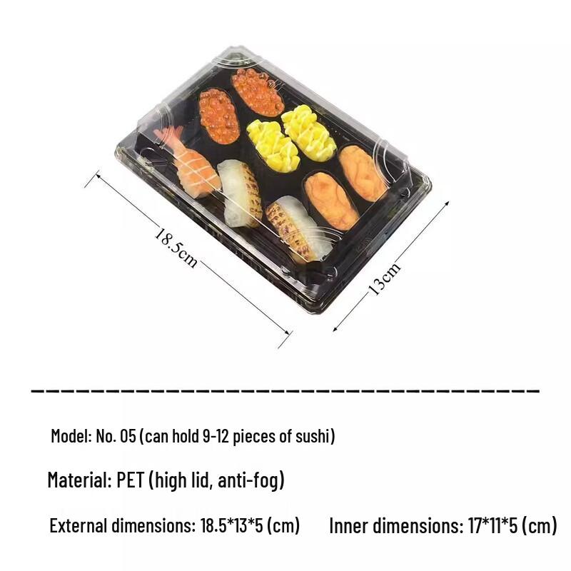 Miaojiayi Disposable Rectangular Sushi Takeaway Boxes