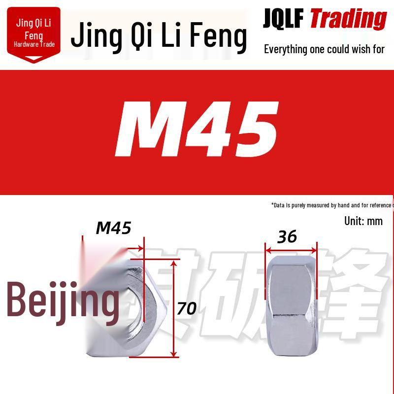 316 Stainless Steel Locking Hex Nut, M2-M64