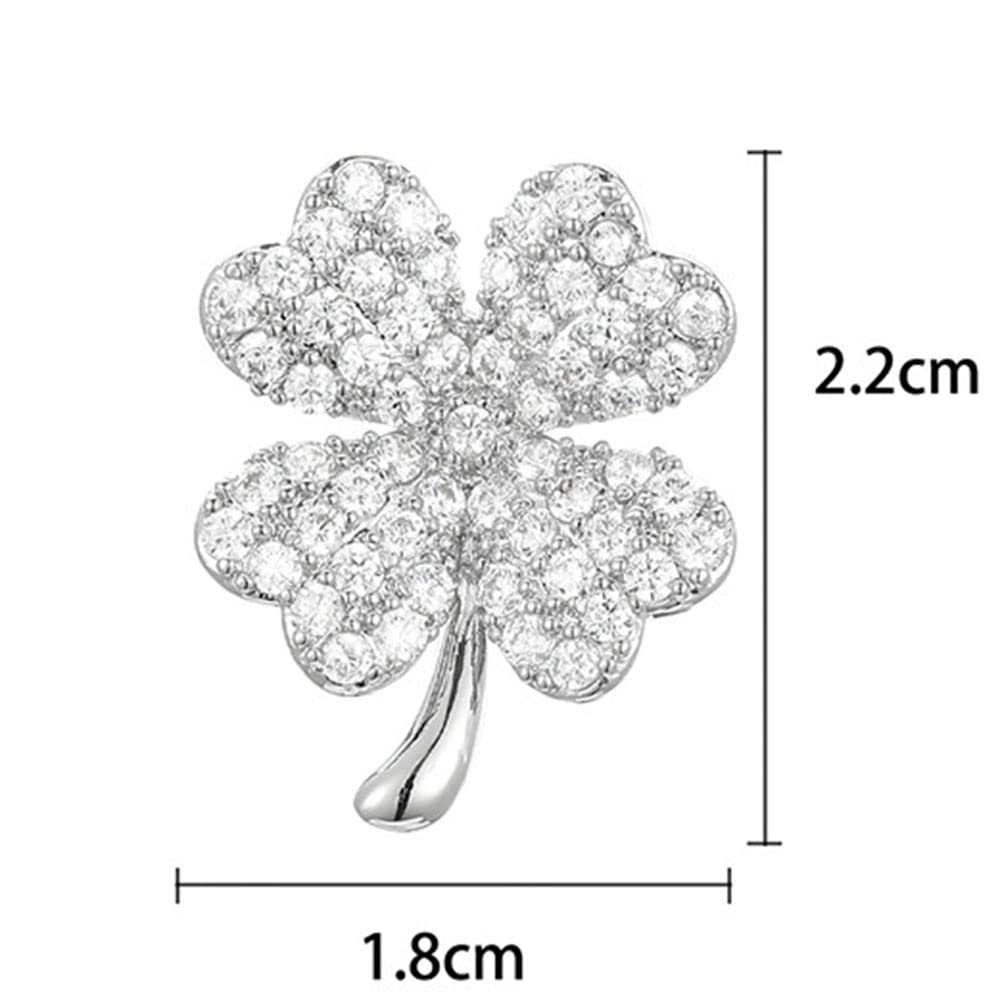 Ostory Sparkly Lapel Formal Pin Breast Pin Tack Tie Fashion Jewelry Brooch, Clover, Pin, Women's, Men's, Brooch, Pin, Brooch, Decoration, Badge, Pin,