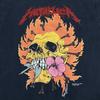 Vintage 1994 Metallica  Pushead Flaming Skull Flower Heart Band Shirt REPRINT
