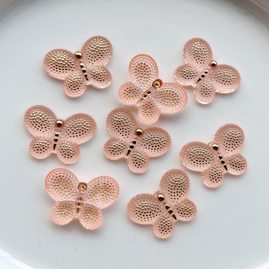 20pcs 18mm * 25mm color 3D butterfly rhinestone DIY jewelry production, wedding hair accessories, decorative accessories