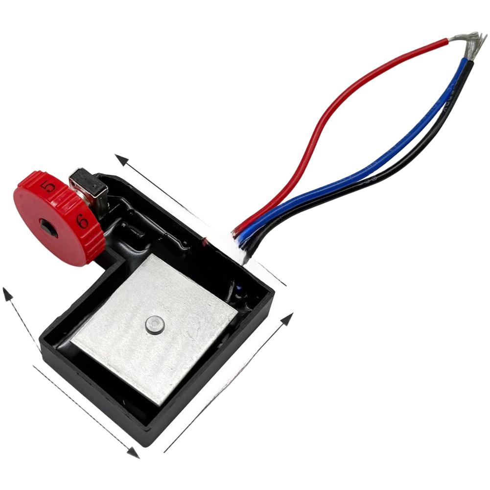 Speed Controller Unit for 180mm Rotary Polishers with Six Stepwise Adjustable Gears ABS and Metal Material Blend