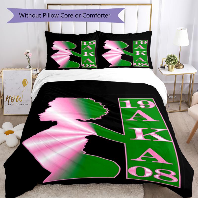 3pcs AKA Bedding Set Duvet Cover Closure Includes 1 Duvet Cover & 2 Pillowcases, Soft and Comfortable for All Seasons.
