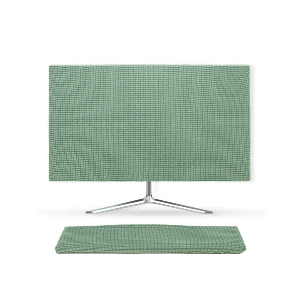 2pcs Set (1pc Monitor Cover And 1pc Keyboard Cover) Dust Cover for Desktop Computer Monitors,Suitable for 24 to 30-Inch Monitors