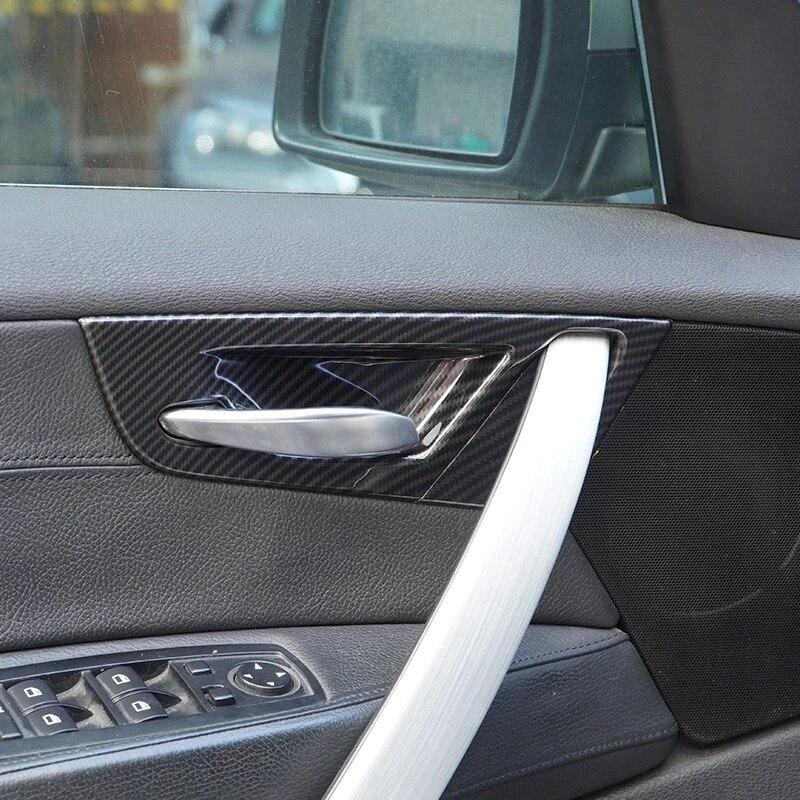 ABS Car Styling Interior Door Bowl Cover Trim Stickers Fit For BMW X3 E83 2006-2010 Auto Interior Accessories