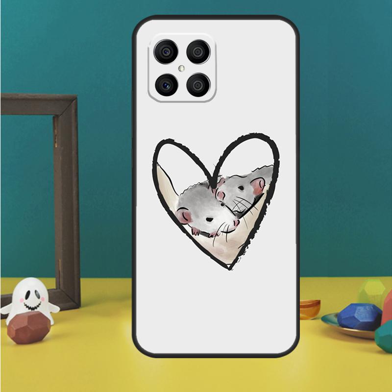 Mouse Rat Phone Case For Huawei P40 Lite P50 P30 P20 Pro Nova 9 5T Honor X9 X8 X7 50 Back Cover