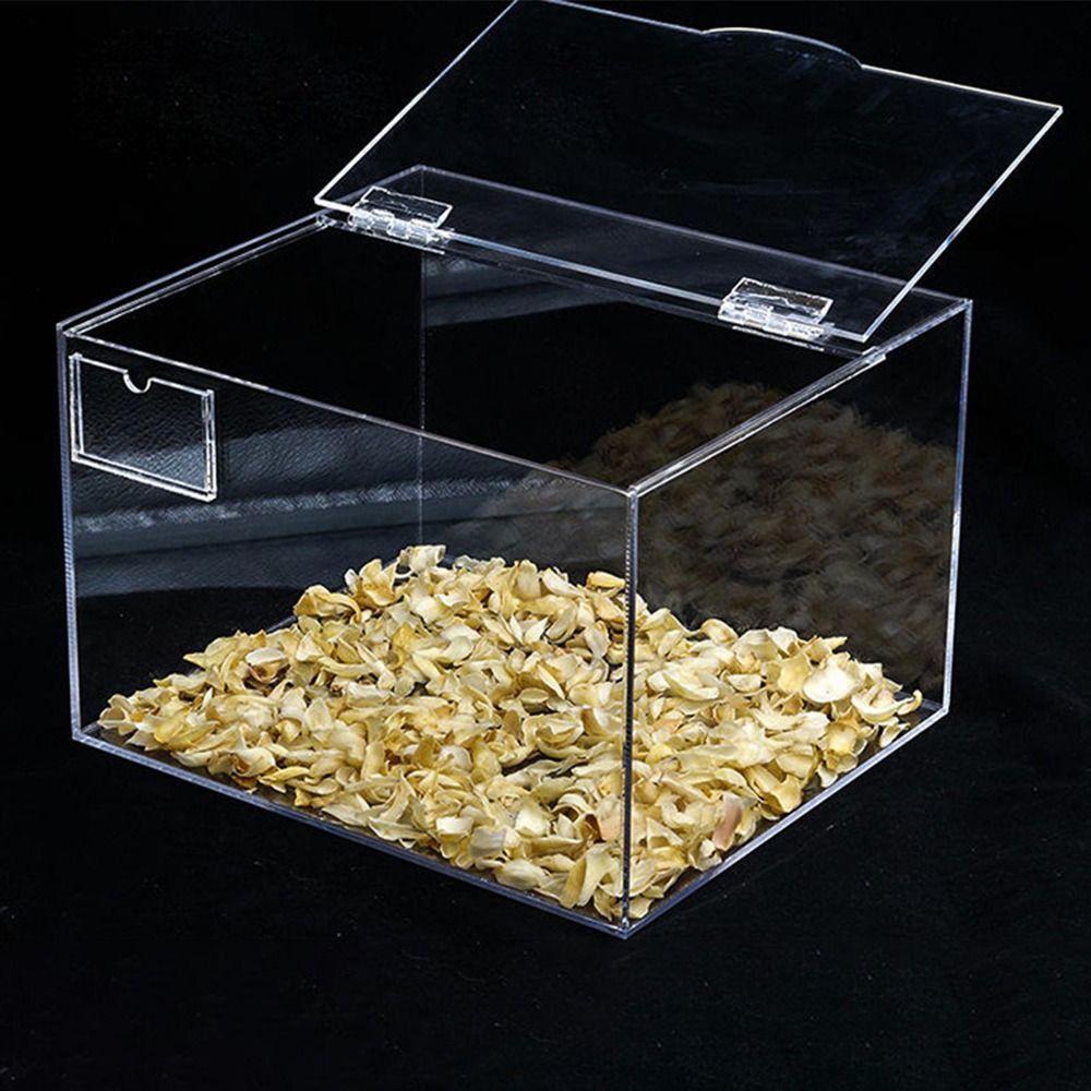 10Pcs Transparent Door Hinges Clear Furniture Hardware Durable Folding Hinge  DIY Cabinet Door Box