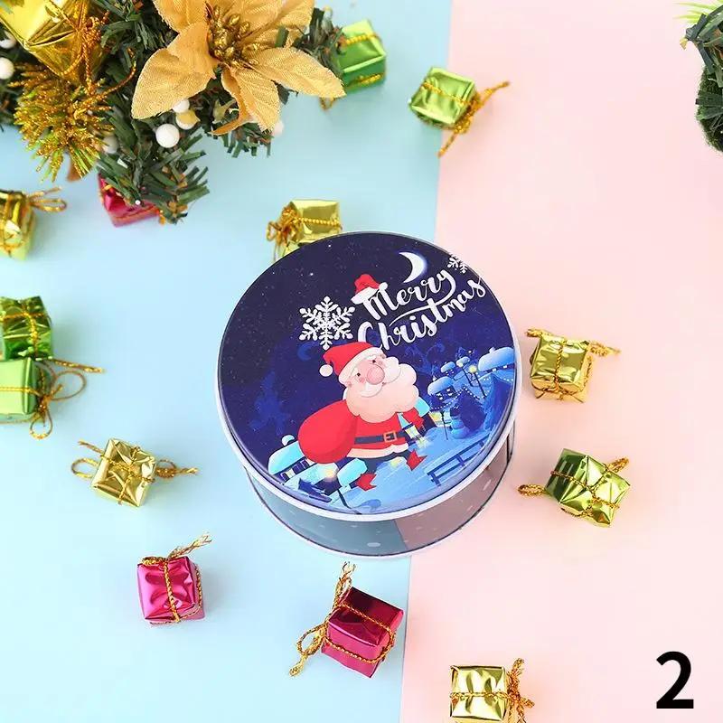 

Christmas Candy Box Packaging Creative Christmas Iron Box Round Ball Tinplate Fruit Box Holiday Gift Packaging Boxes Wholesale 7.5x4.5cm
