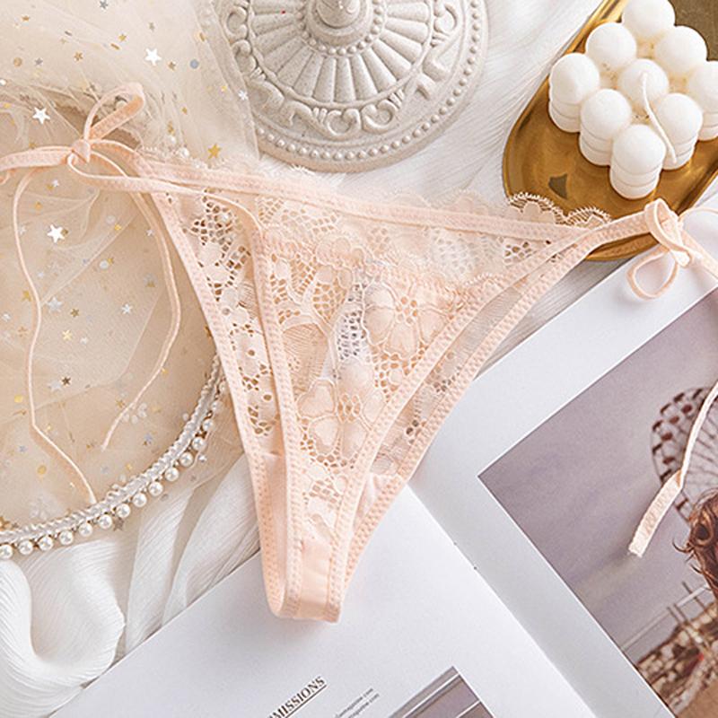 Women's Sexy Lace Thong – Low-Rise Cutout Lingerie