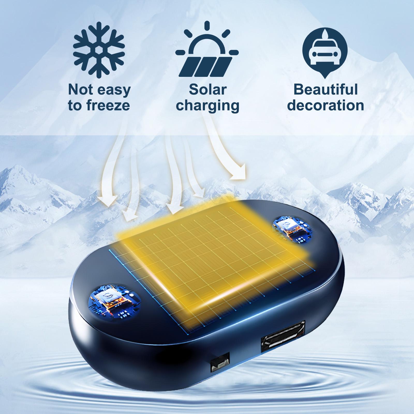 Dispositivo Antigelo ad Interferenza Molecolare Elettromagnetica Solare per Auto Strumento per la Rimozione della Neve Sbrinatore Parabrezza Antiappan