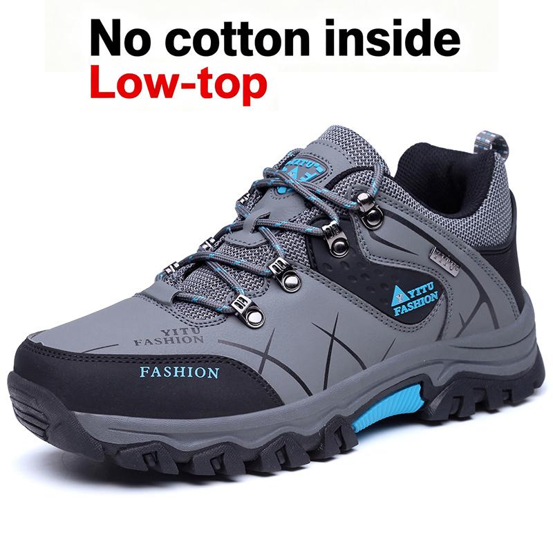  Men Hiking Shoes Waterproof Leather Shoes Climbing & Fishing Shoes New Popular Outdoor Shoes Men High Top Winter Boots