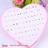 Women's Heart Stud Earrings Set in Acrylic Resin - Boxed Jewelry Accessory