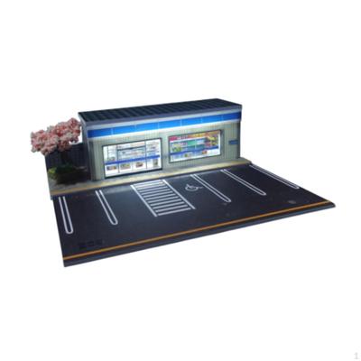 1:64 Parking Area Diorama with Illumination for Diecast Vehicles