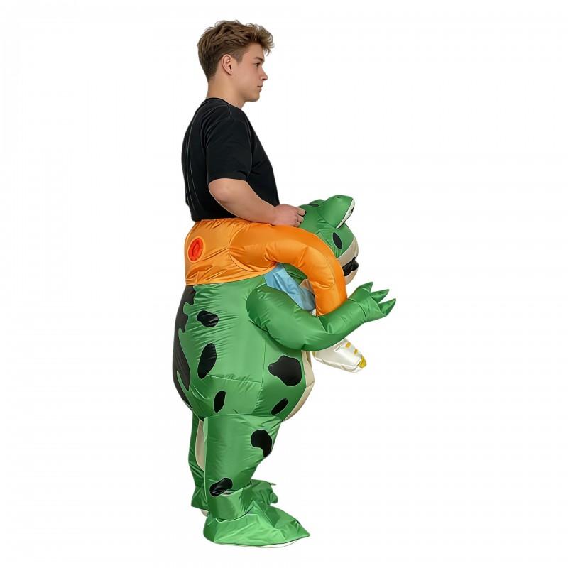 Inflatable Frog Costume Stage Performance Party Cosplay Adult Kids Cartoon Character Outfit