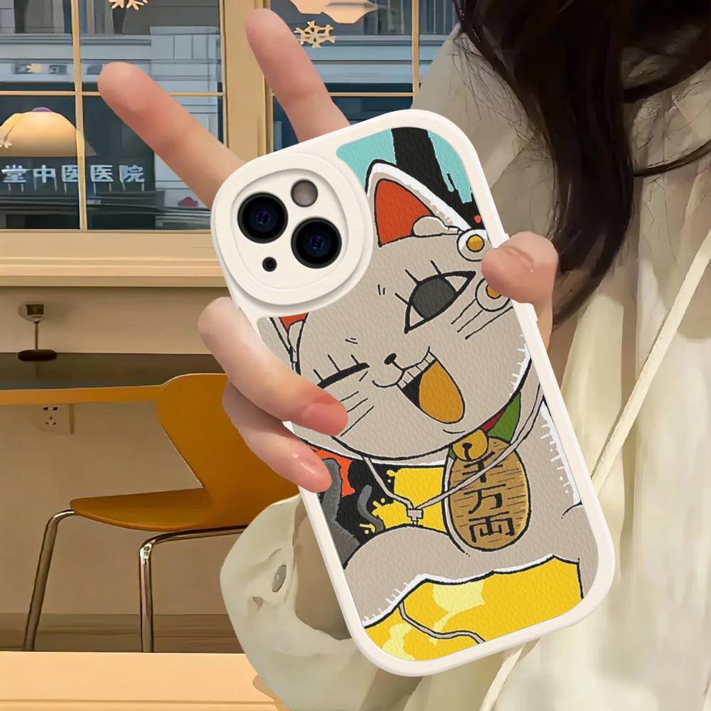 ANIME D-Dandadan T-turbo Baba Handyhülle Für IPhone 16 15 14 13 12 11 Pro Max Plus Stoßfeste Lederabdeckung