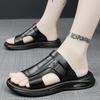 Fashion 2025 Summer Fashion Men Sandals Man Beach Leather Sandals Luxury Sandals Men Outdoor Beach Casual Shoes Cheap Male Sandals