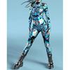 3D Digital Printing Stage Performance Costumes Adults Halloween Events Carnival Theme Party Cosplay Outfit Pretend Game Jumpsuit