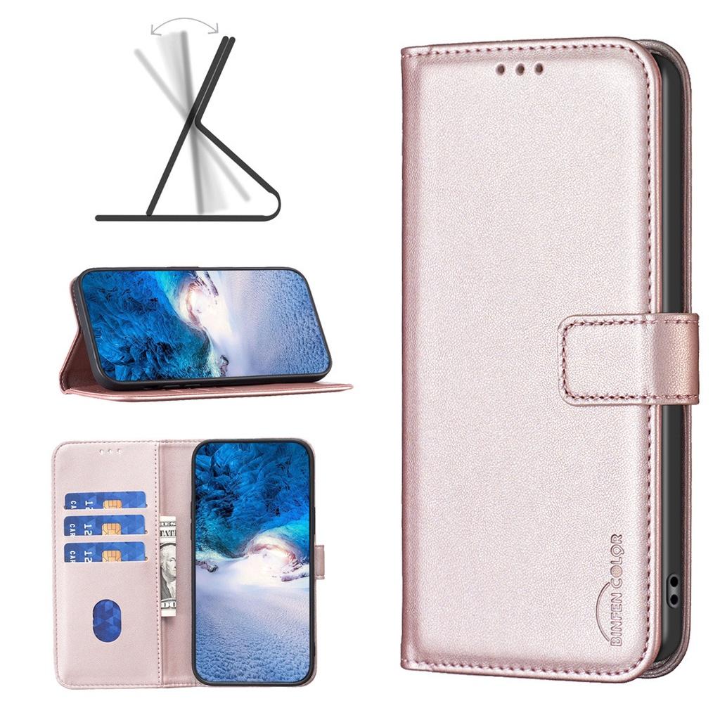 

Premium Leather Case For Samsung A13 4g/5g Protective Flip Cover With Stand Function And Shockproof Design рожевий