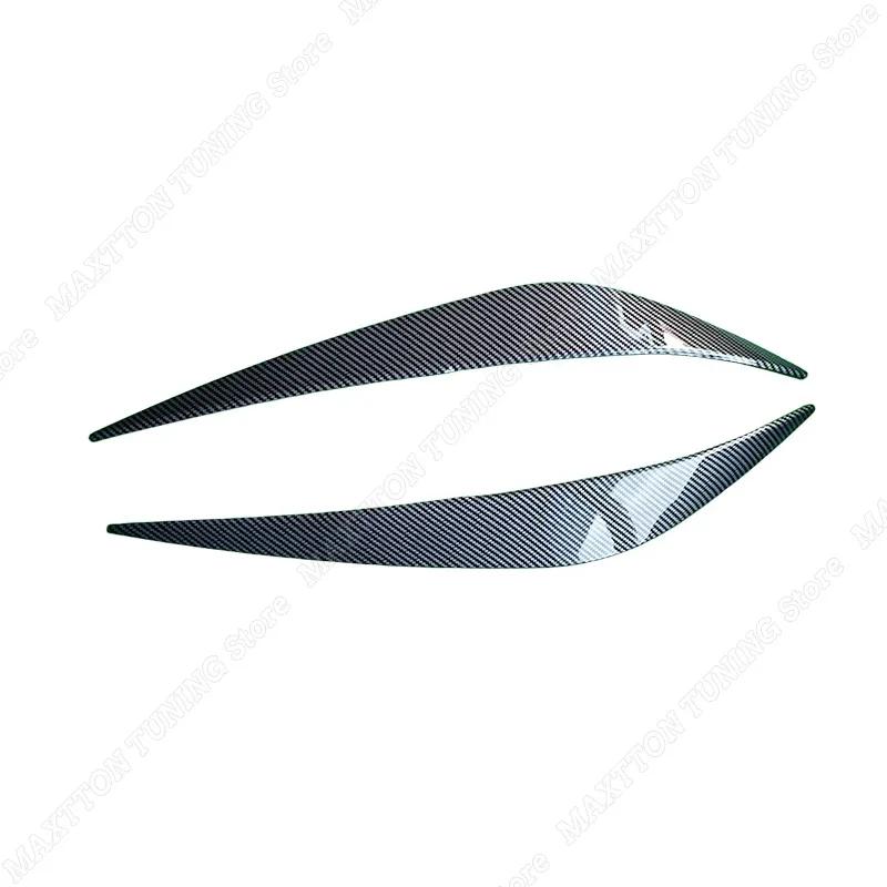 

2Pcs Front Headlight Eyebrows Eyelid Lid ABS Body Kits Tuning Gloss Black/Carbon Look For BMW 1 Series F40 Hatchback -+ Carbon Look