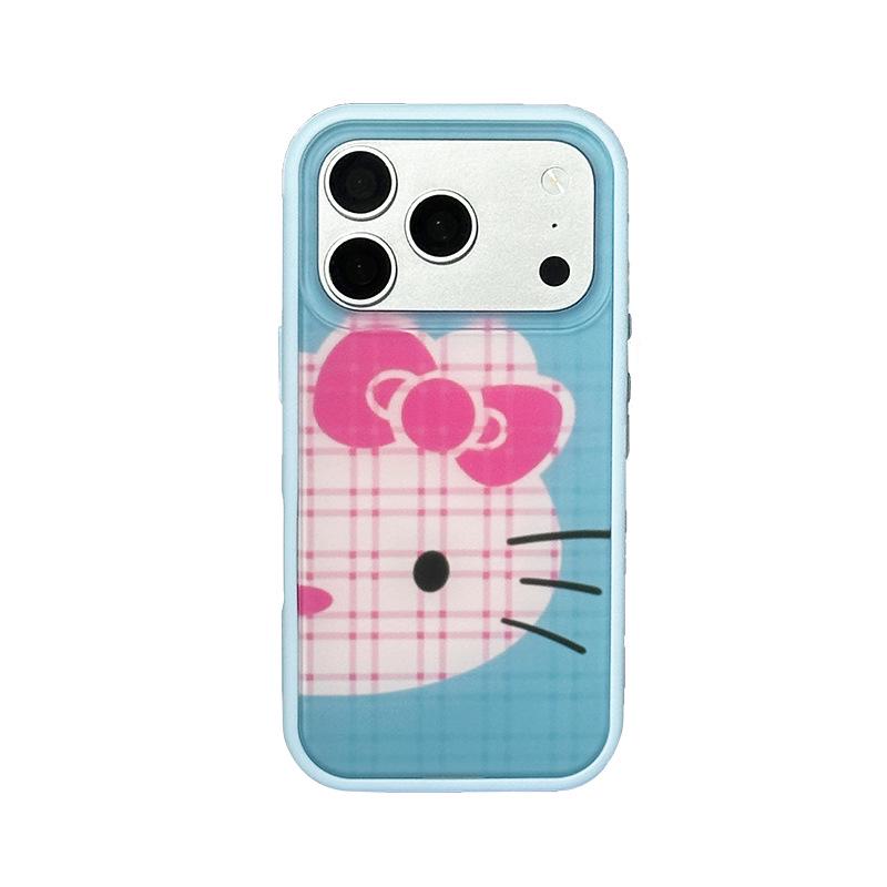 KT Cat Detachable Back Panel Case for Apple 17PRO/16PROMAX with Bus Pattern