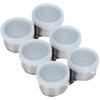3Pcs Oil Painting Palette Cup Double Stainless Steel Mixing Can Artist Tools with Lid