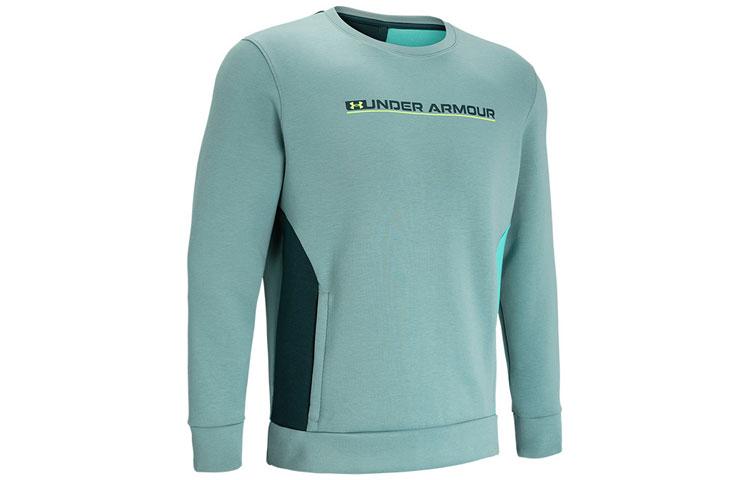 Under Armour Summit Sweatshirts Men s Green Crew Neck Moderate Regular 1370417-391 XXXL
