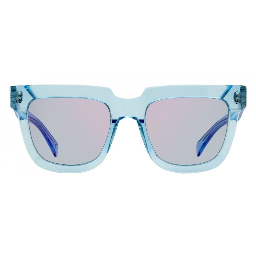 RetroSuperfuture Women S Rounded SunglaSSeS Modo 0ee Light Blue 53mm 0ee
