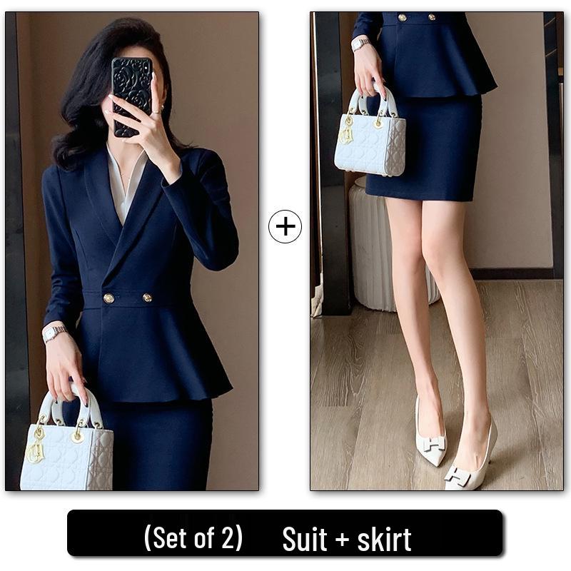 Women's High-End Professional Spring/Summer Suit for Office, Hotel, and Beauty Salon