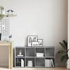 Bookshelf Sideboard Concrete Grey 66*30*130 cm Wood Based Material