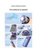 Portable Foldable Neck Fan with Digital Display & Stepless Speed