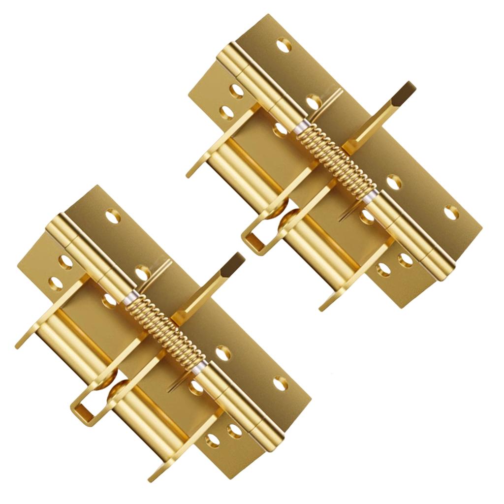 2Pcs 90 Degree Positioning Hinge Buffer Rebound Device Automatic Door Closing Device Spring Position Hinge Door Closer