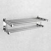 OIMG Heavy-Duty Stainless Steel Towel Rack with Storage Shelf