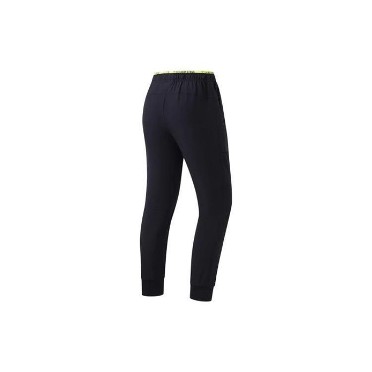 Женские спортивные штаны Li Ning Running Series с однотонным логотипом и манжетами — фото 2