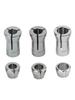 6pcs Collet Chuck Adapter Set 6mm 1/4" 8mm For Electric Router, Trimming & Engraving Machines Power Tools