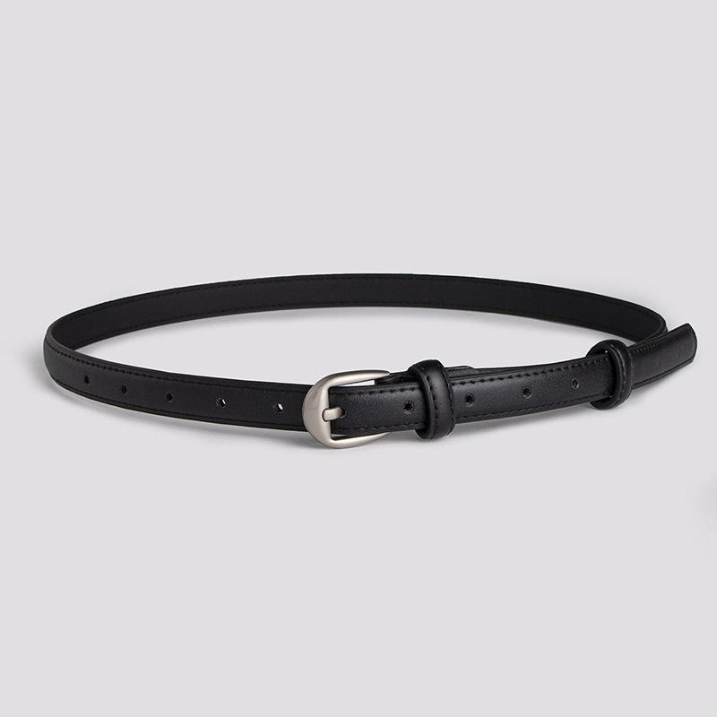 Women's Basic Belt Fashionable and Versatile Women's Commuting PU Imitation Peeled Belt Women's Belt