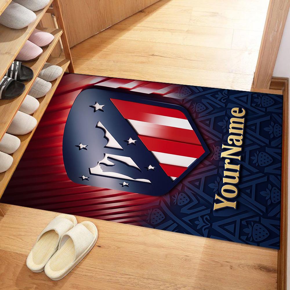 Atletico Madrid Customized Name Floor Rug Office Rug Design for Outdoor Decorate Room Playrooms Study Room Anti-slip Rug Decorate Offices