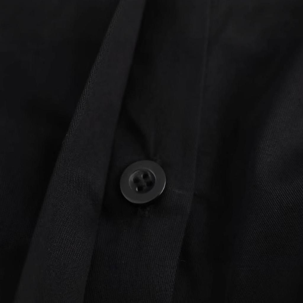 2024 Winter European & American Style Loose Midi Cotton Dress for Women