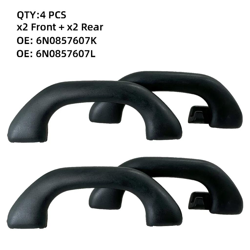 For VW Golf 4 GTI R32 Polo 9N Jetta MK4 Bora A4 6N0857607AA 6N0857607 4x 1x New Black Interior Car Roof Ceiling Grab Pull Handle
