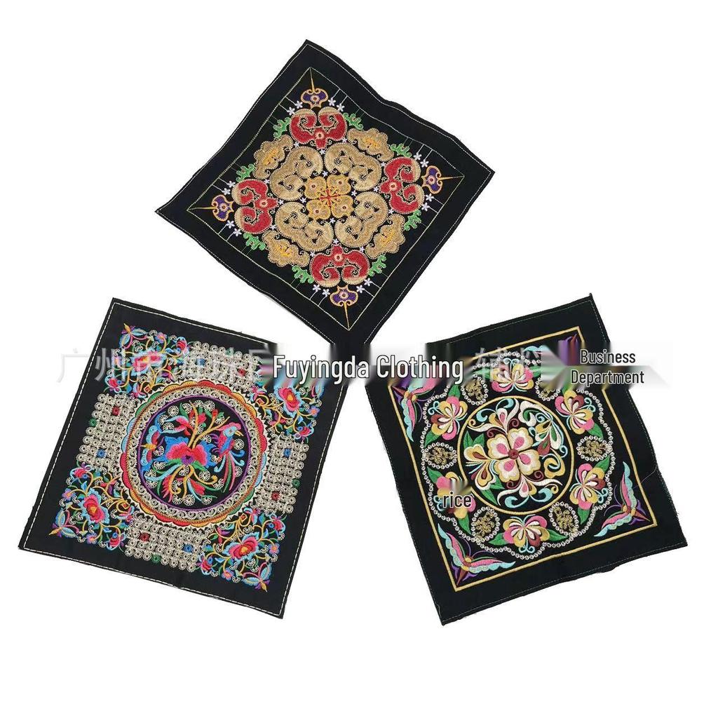 Multicolor Chinese Ethnic Embroidery Patches for Bags, Clothing, Accessories, and Cushions
