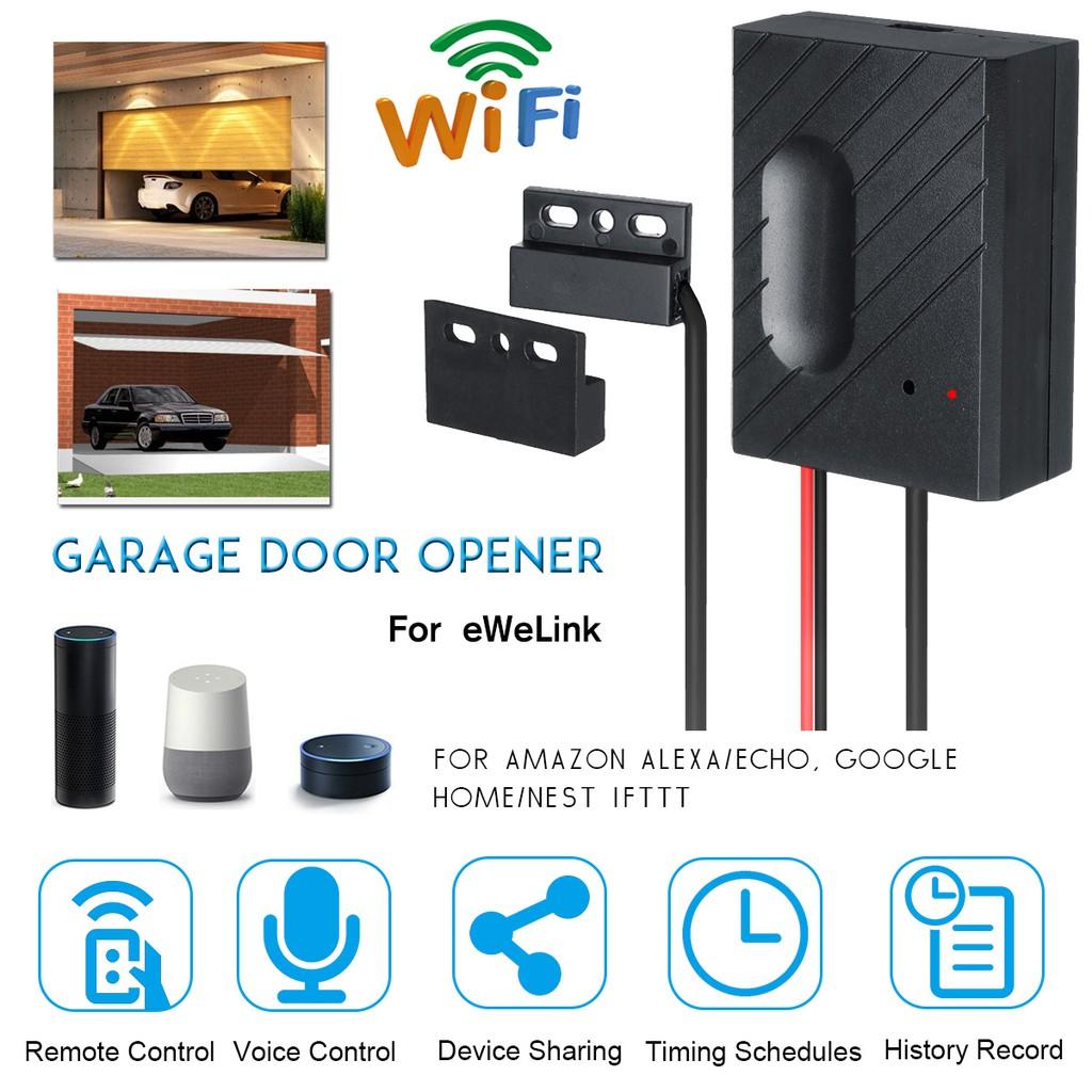 DC 5V WiFi Switch Garage Door Controller for Car Garage Door Opener APP Remote Control Timing Voice Control