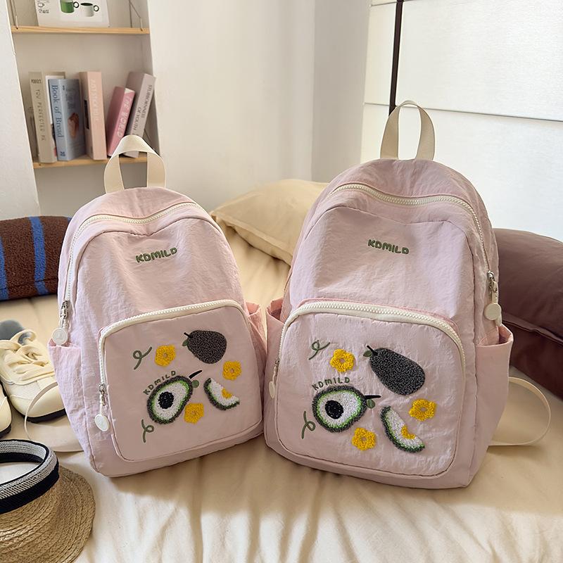 school student junior high school student large capacity lightweight backpack college student class travel backpack large bag розовый